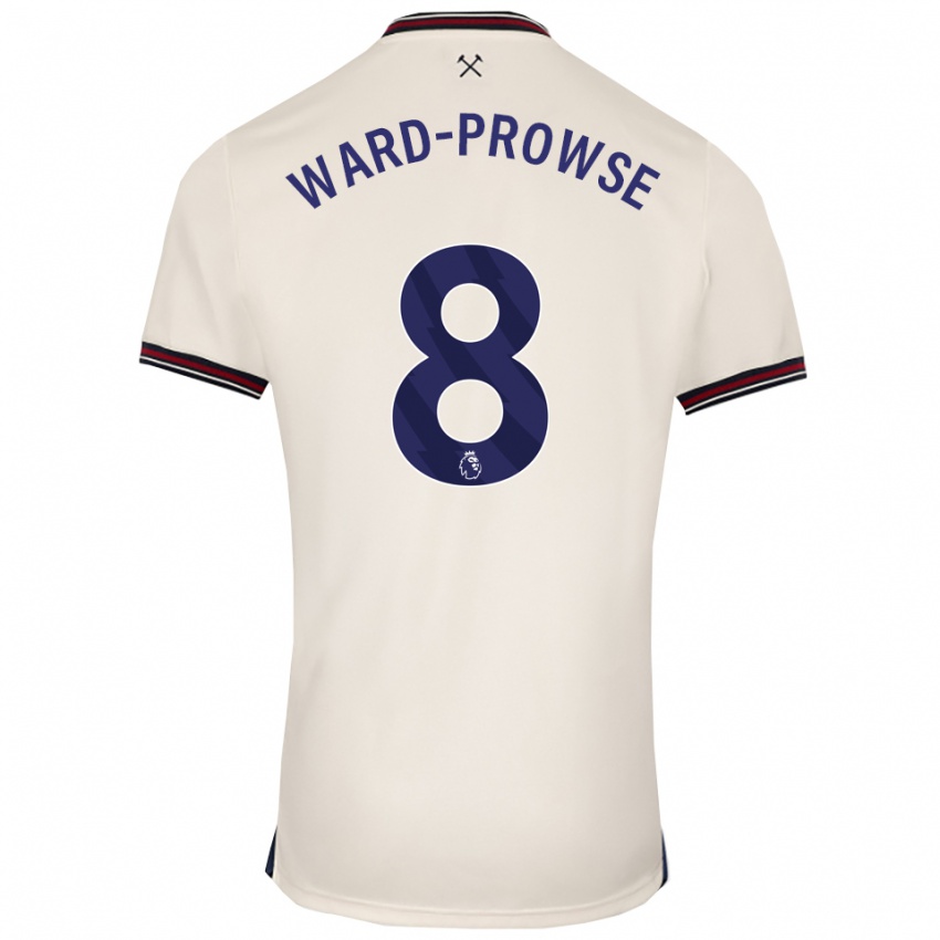 נשים ג'יימס וורד פראוס #8 לבן מלוכלך הרחק ג'רזי 2025/26 חולצה קצרה