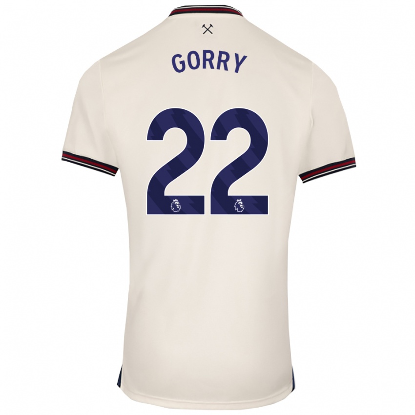 נשים קטרינה גורי #22 לבן מלוכלך הרחק ג'רזי 2025/26 חולצה קצרה