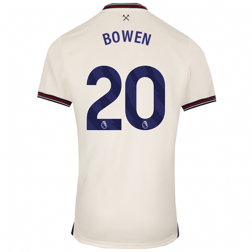 נשים ג׳רוד בואן #20 לבן מלוכלך הרחק ג'רזי 2025/26 חולצה קצרה