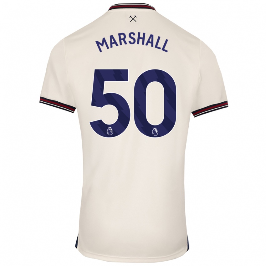 נשים קאלום מרשל #50 לבן מלוכלך הרחק ג'רזי 2025/26 חולצה קצרה נשים קאלום מרשל #50 לבן מלוכלך הרחק ג'רזי 2025/26 חולצה קצרה