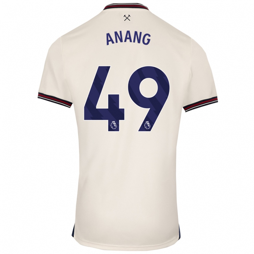 נשים ג'וזף אננג #49 לבן מלוכלך הרחק ג'רזי 2025/26 חולצה קצרה