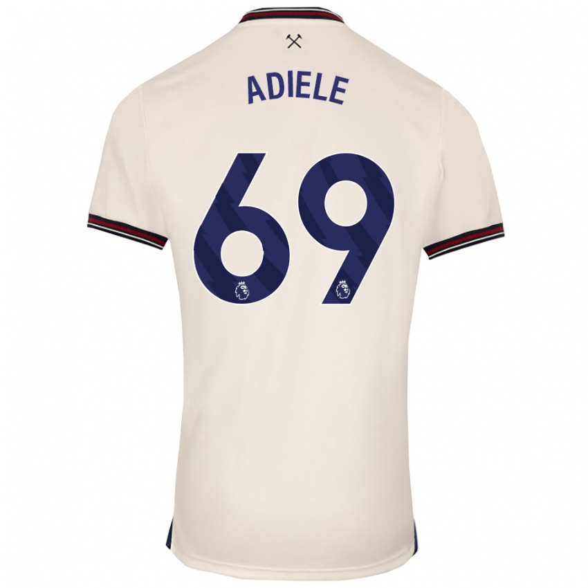 נשים אמקה עדיאלה #69 לבן מלוכלך הרחק ג'רזי 2025/26 חולצה קצרה נשים אמקה עדיאלה #69 לבן מלוכלך הרחק ג'רזי 2025/26 חולצה קצרה