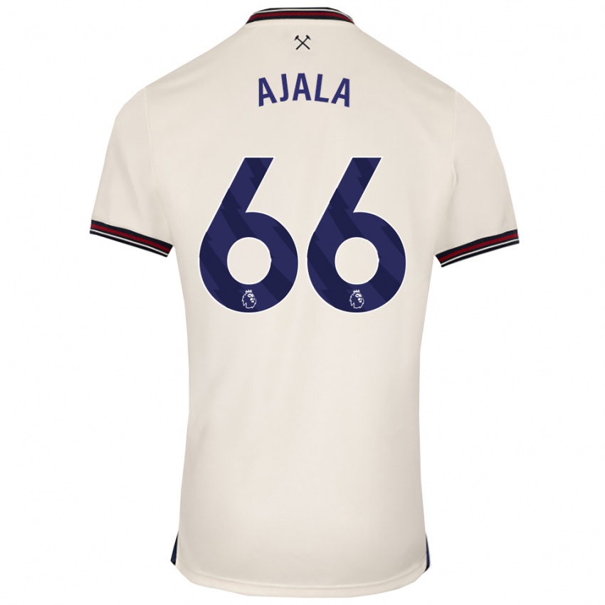 נשים יהושע עג'לה #66 לבן מלוכלך הרחק ג'רזי 2025/26 חולצה קצרה