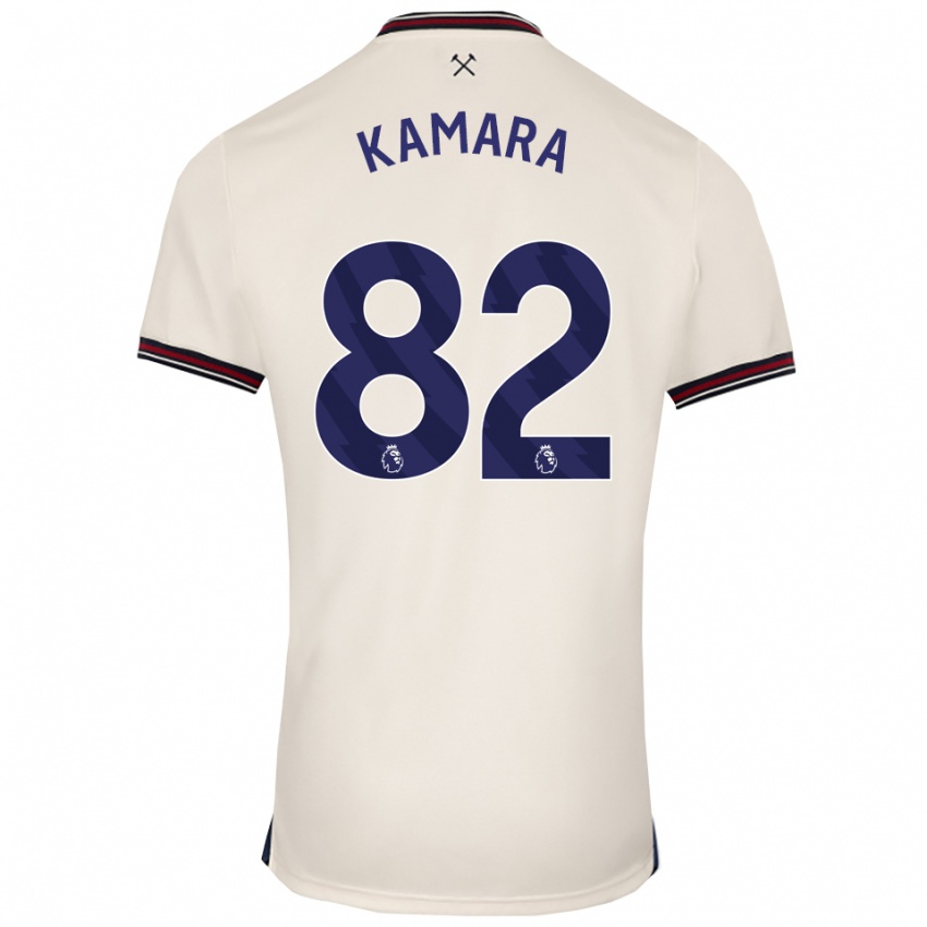 נשים ארון קמארה #82 לבן מלוכלך הרחק ג'רזי 2025/26 חולצה קצרה