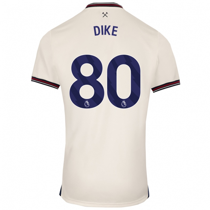 נשים אנדרה דייק #80 לבן מלוכלך הרחק ג'רזי 2025/26 חולצה קצרה