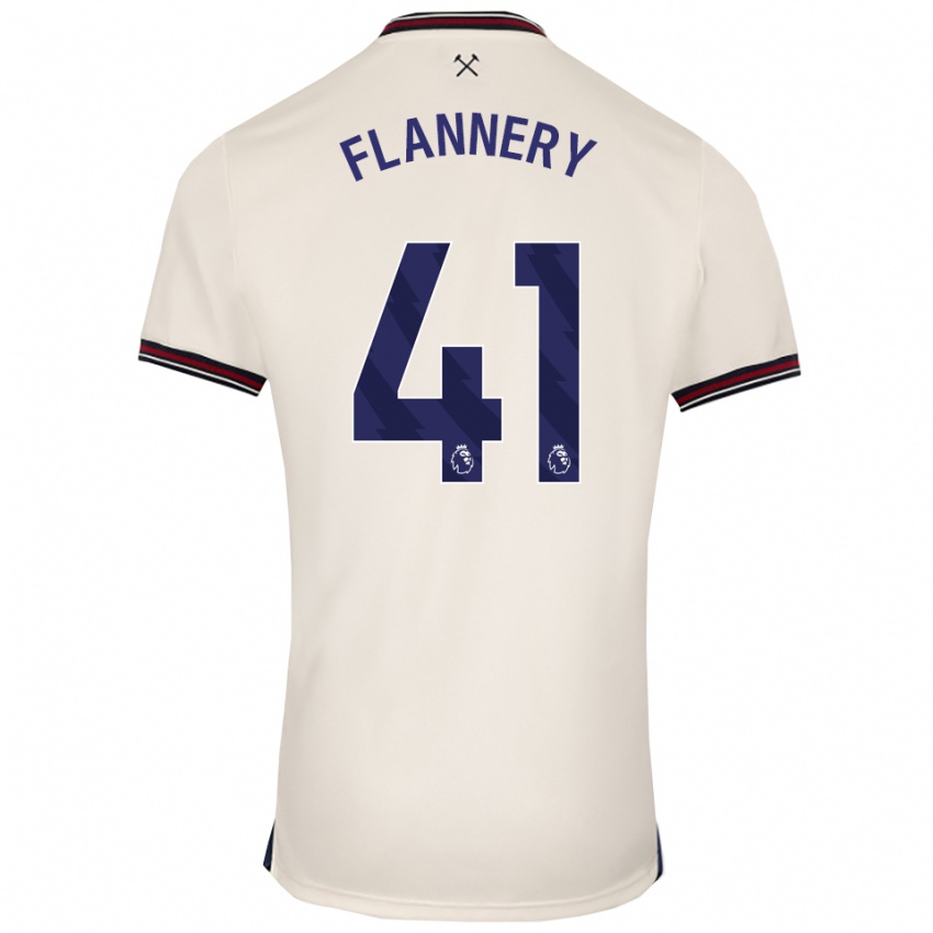 נשים קיירה פלאנרי #41 לבן מלוכלך הרחק ג'רזי 2025/26 חולצה קצרה