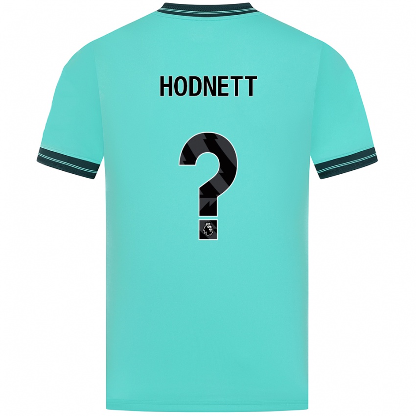 נשים ג׳ק הודנט #0 תכלת ירוק הרחק ג'רזי 2025/26 חולצה קצרה