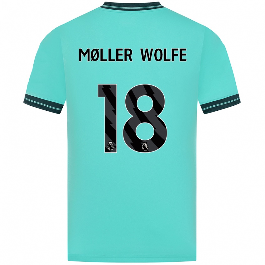 נשים דייוויד מולר וולפה #18 תכלת ירוק הרחק ג'רזי 2025/26 חולצה קצרה