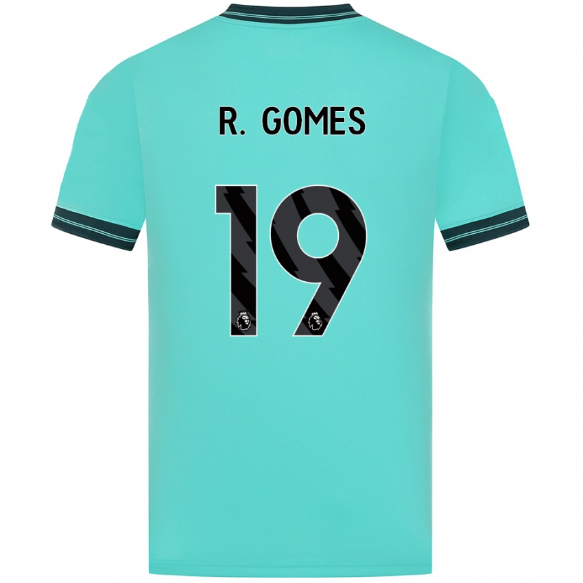 נשים רודריגו גומס #19 תכלת ירוק הרחק ג'רזי 2025/26 חולצה קצרה