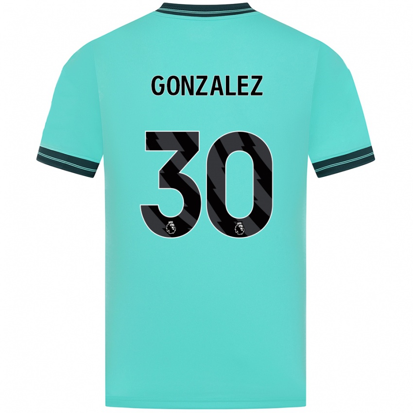 נשים אנסו גונסאלס #30 תכלת ירוק הרחק ג'רזי 2025/26 חולצה קצרה
