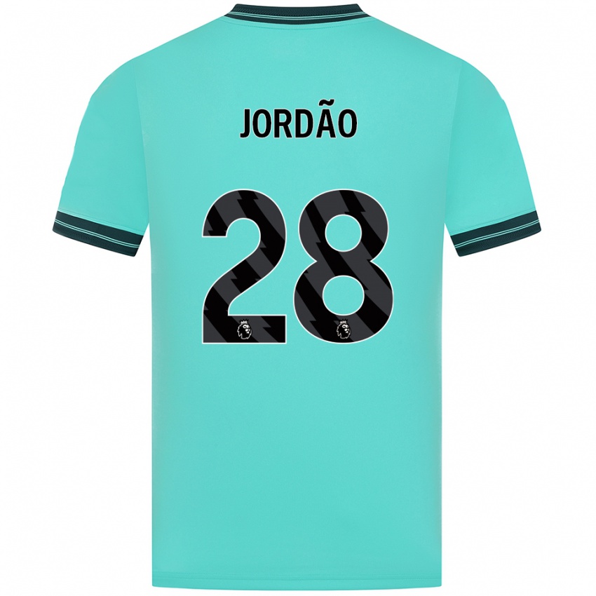 נשים ברונו ז׳ורדאו #28 תכלת ירוק הרחק ג'רזי 2025/26 חולצה קצרה