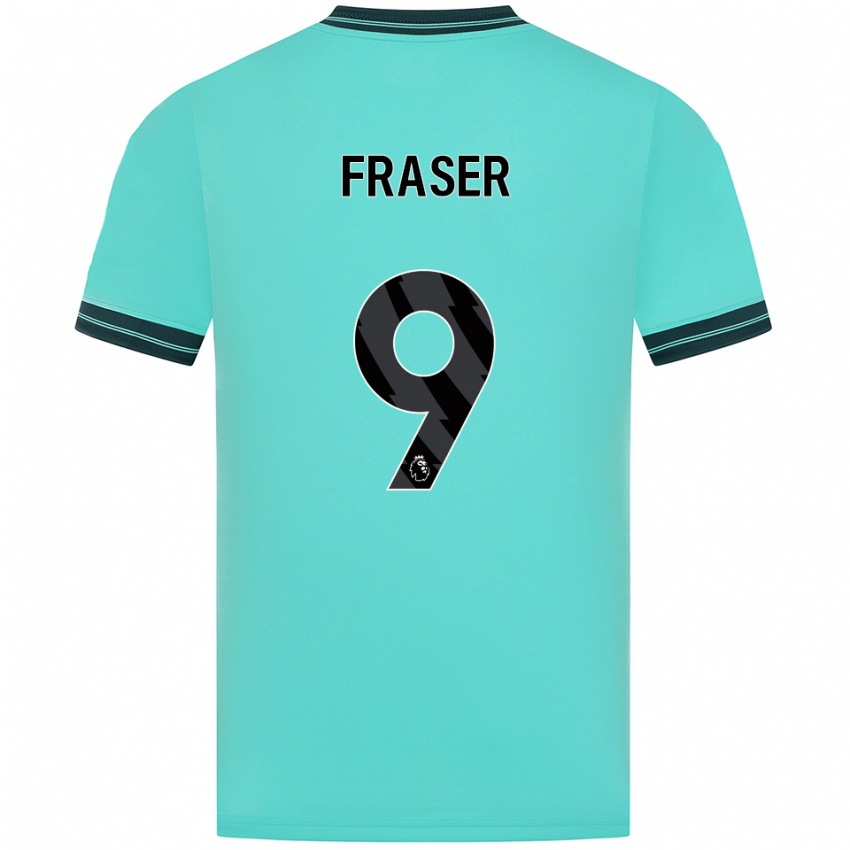 נשים Nathan Fraser #9 תכלת ירוק הרחק ג'רזי 2025/26 חולצה קצרה