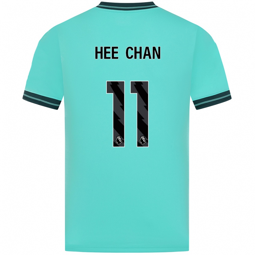 נשים הואנג הי-צ'ן #11 תכלת ירוק הרחק ג'רזי 2025/26 חולצה קצרה
