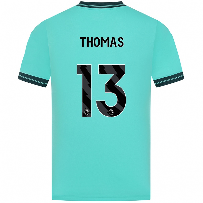 נשים Bec Thomas #13 תכלת ירוק הרחק ג'רזי 2025/26 חולצה קצרה