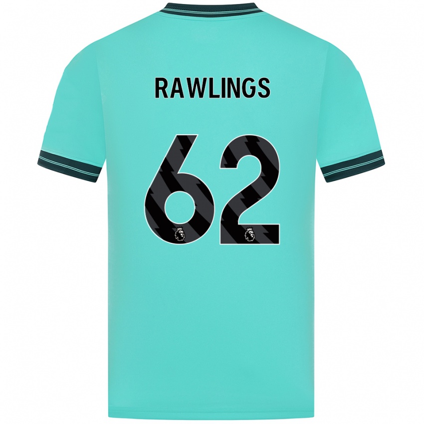 נשים Luke Rawlings #62 תכלת ירוק הרחק ג'רזי 2025/26 חולצה קצרה