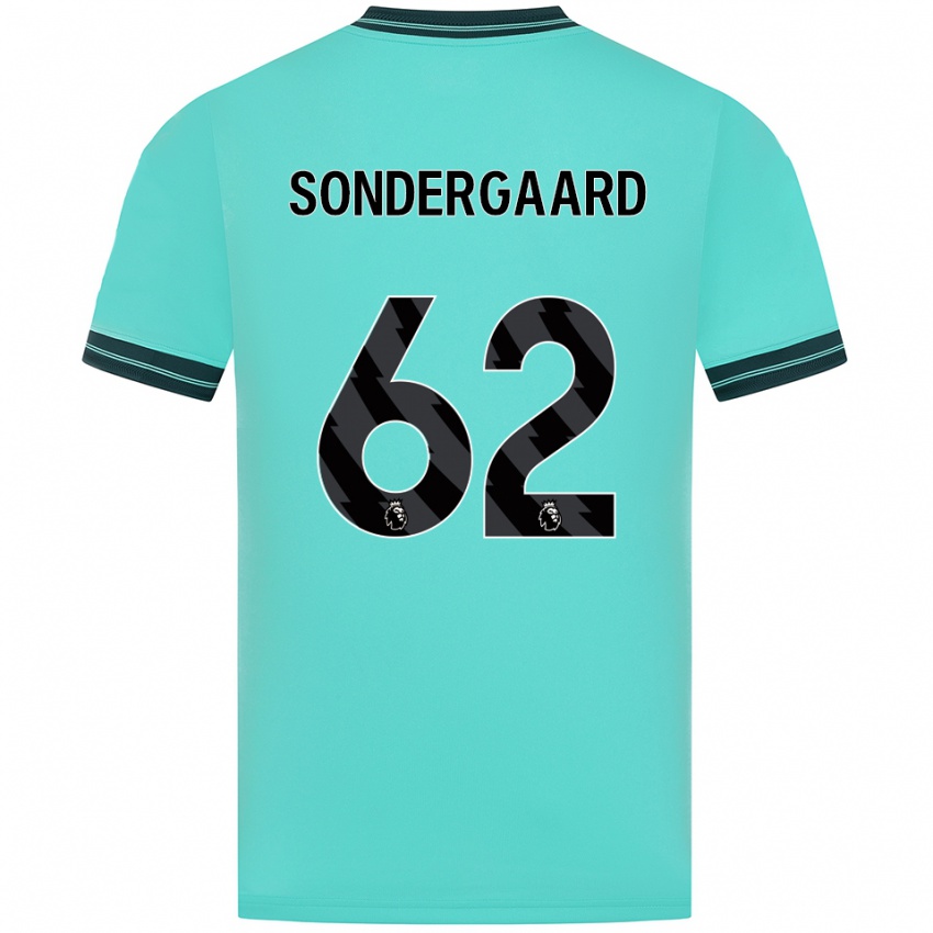 נשים אנדראס סונדרגארד #62 תכלת ירוק הרחק ג'רזי 2025/26 חולצה קצרה