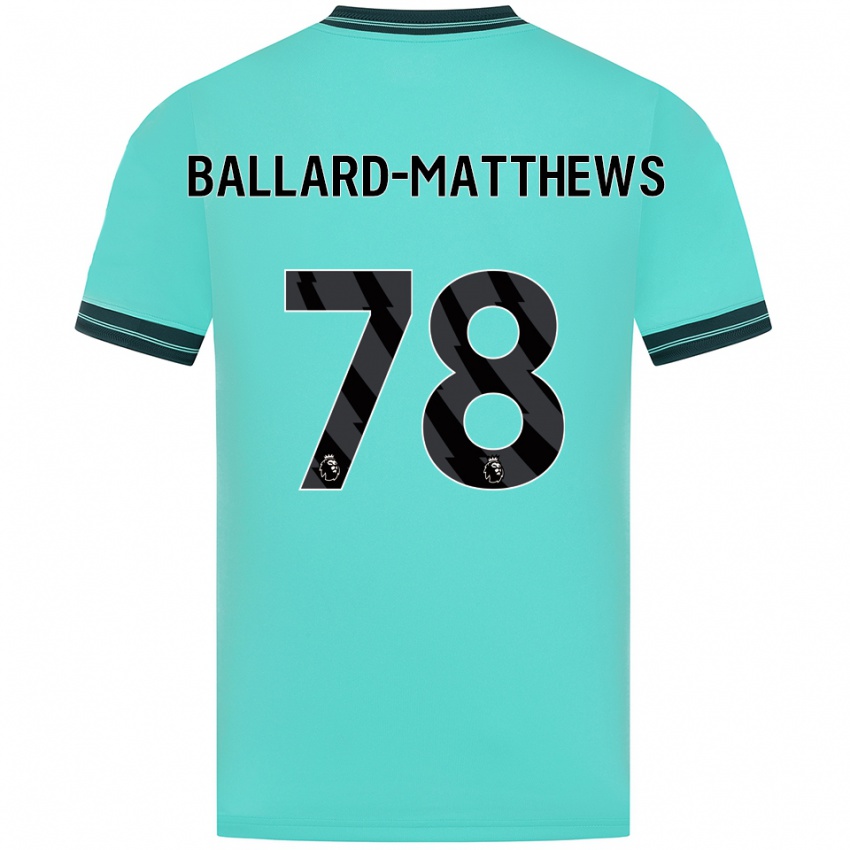 נשים אמיליו בלארד-מת׳יוס #78 תכלת ירוק הרחק ג'רזי 2025/26 חולצה קצרה