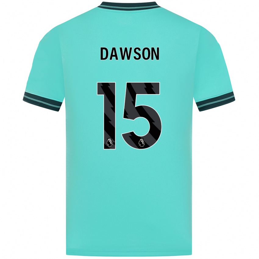 נשים קרייג דוסון #15 תכלת ירוק הרחק ג'רזי 2025/26 חולצה קצרה