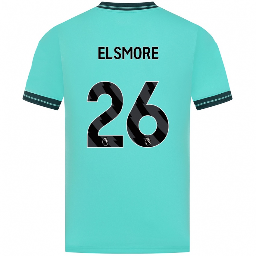 נשים ריה אלסמור #26 תכלת ירוק הרחק ג'רזי 2025/26 חולצה קצרה