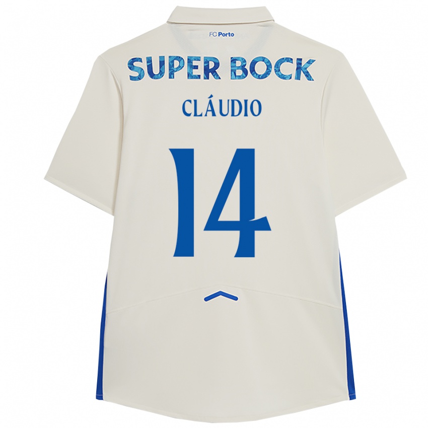 נשים קלאודיו ראמוס #14 לבן כחול ג'רזי קיט שלישי 2025/26 חולצה קצרה