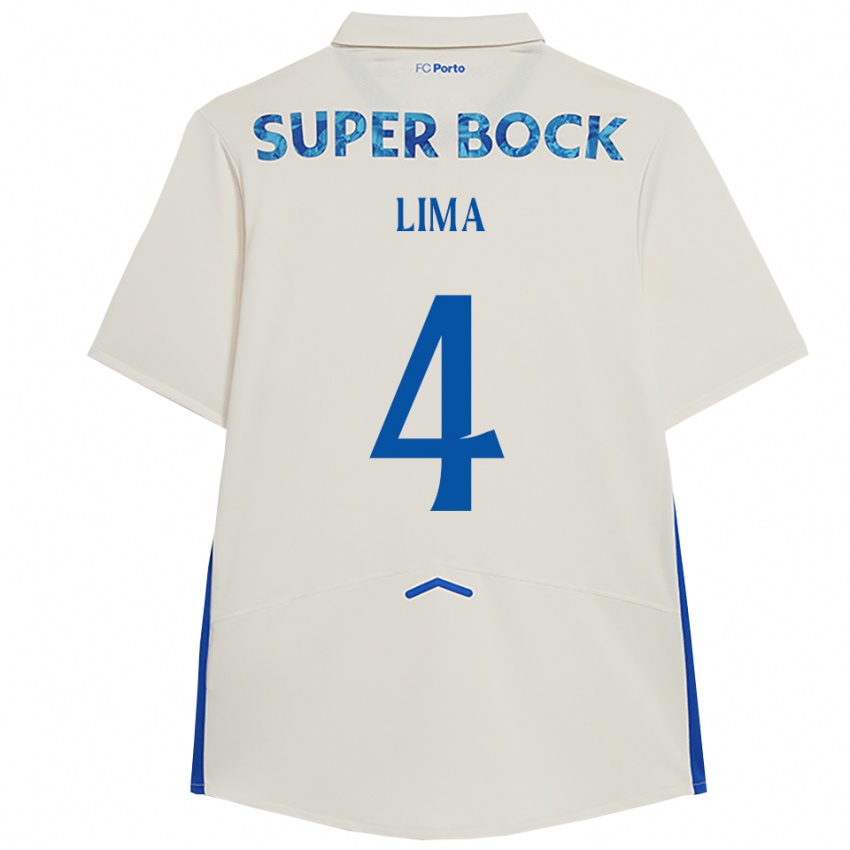 נשים Karoline Lima #4 לבן כחול ג'רזי קיט שלישי 2025/26 חולצה קצרה