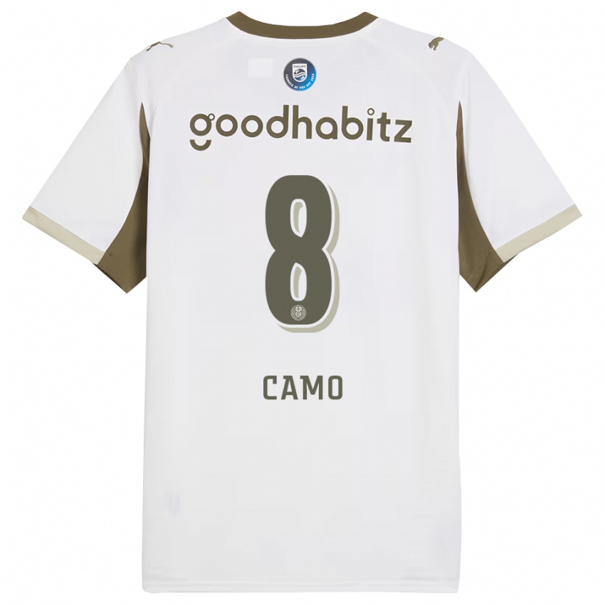 נשים Adin Camo #8 לבן אפור ג'רזי קיט שלישי 2025/26 חולצה קצרה