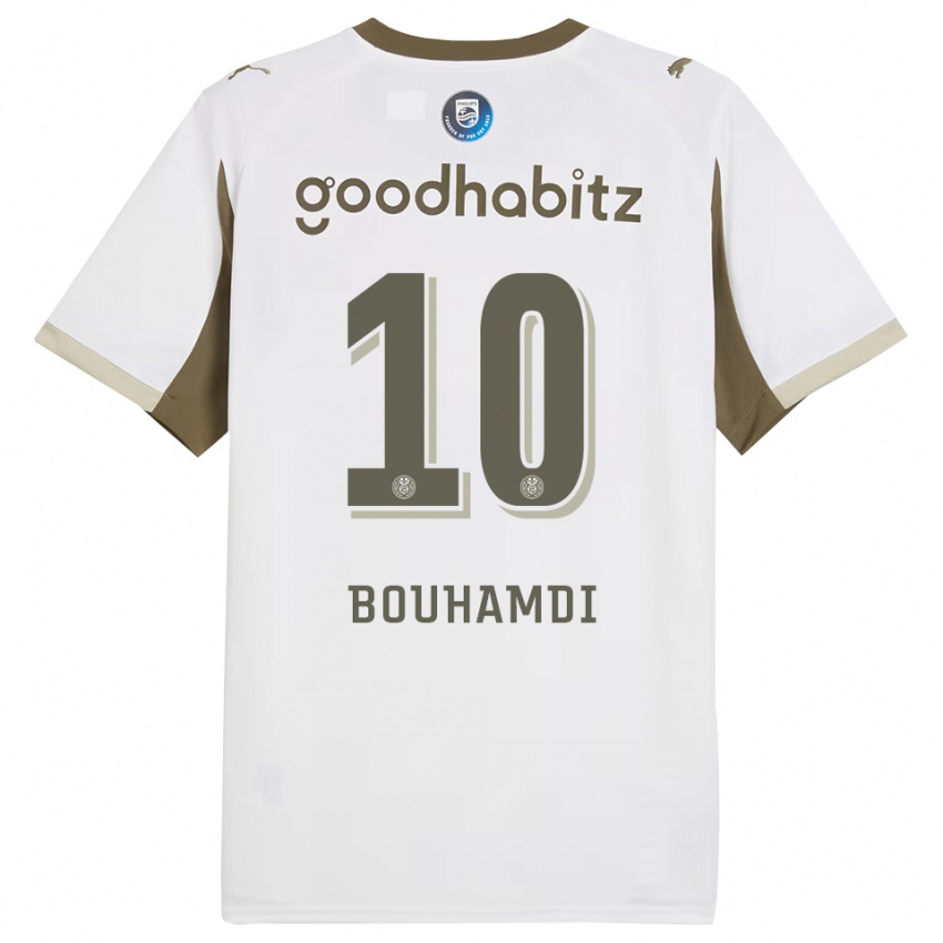 נשים Amir Bouhamdi #10 לבן אפור ג'רזי קיט שלישי 2025/26 חולצה קצרה