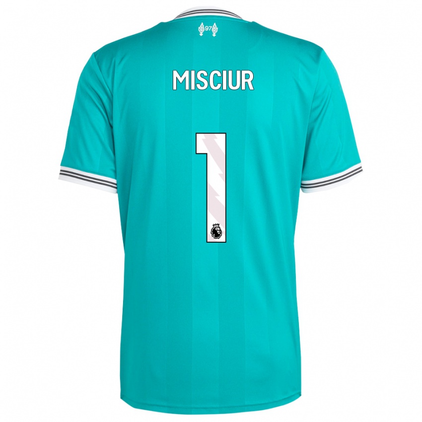 נשים קורנל מישיור #1 ירוק לבן ג'רזי קיט שלישי 2025/26 חולצה קצרה