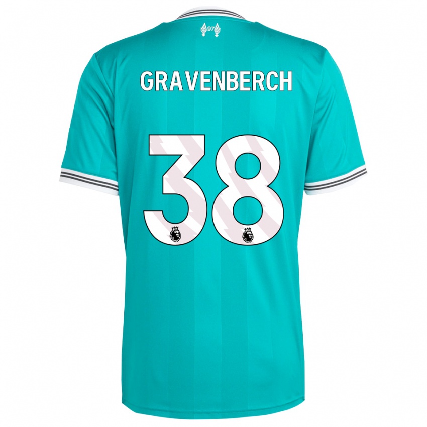 נשים ריאן גראבנברץ' #38 ירוק לבן ג'רזי קיט שלישי 2025/26 חולצה קצרה