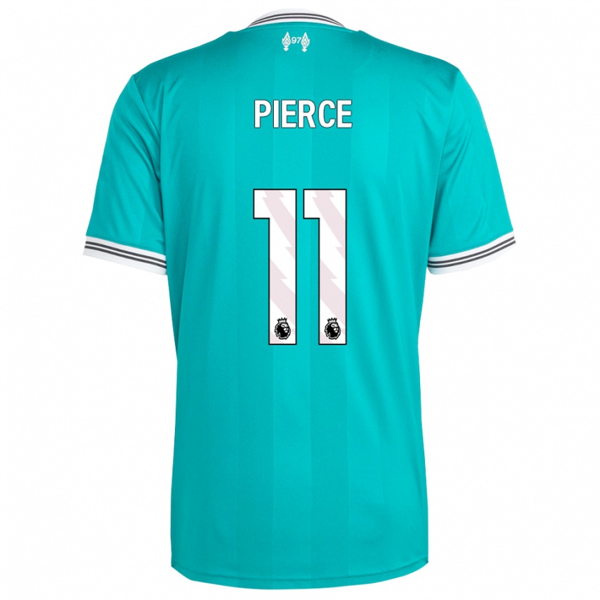 נשים Alfie Pierce #11 ירוק לבן ג'רזי קיט שלישי 2025/26 חולצה קצרה