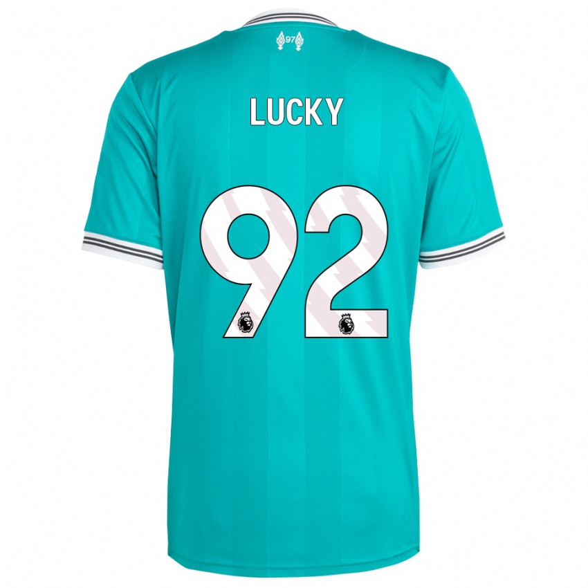 נשים ווליטי לאקי #92 ירוק לבן ג'רזי קיט שלישי 2025/26 חולצה קצרה