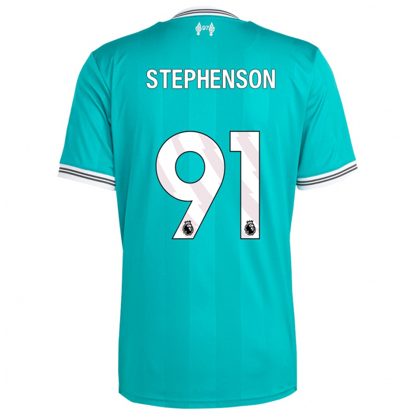נשים לוקה סטפנסון #91 ירוק לבן ג'רזי קיט שלישי 2025/26 חולצה קצרה