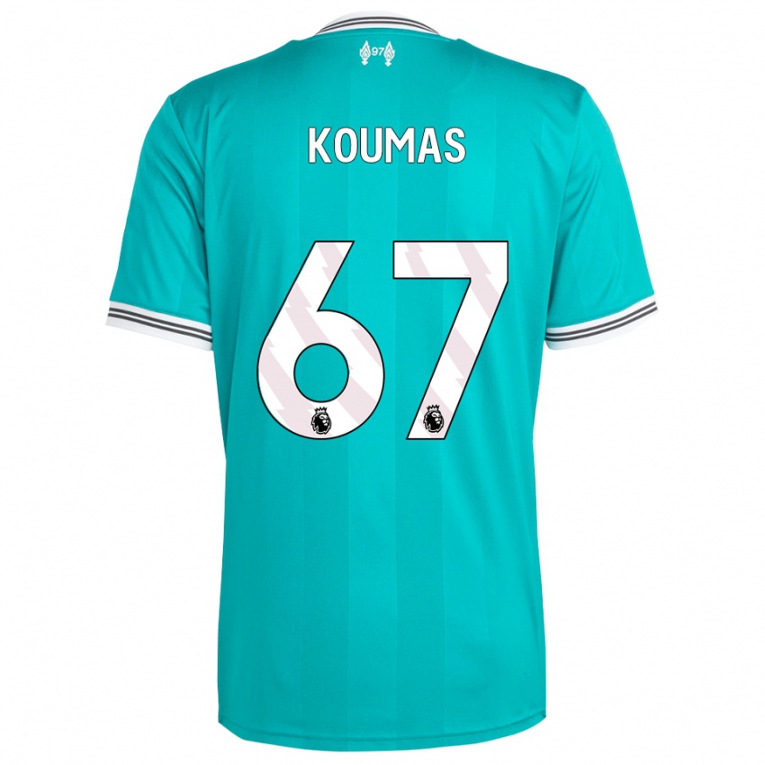 נשים לואיס קומאס #67 ירוק לבן ג'רזי קיט שלישי 2025/26 חולצה קצרה