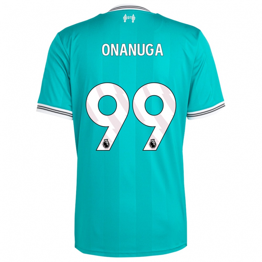 נשים פולה אוננוגה #99 ירוק לבן ג'רזי קיט שלישי 2025/26 חולצה קצרה