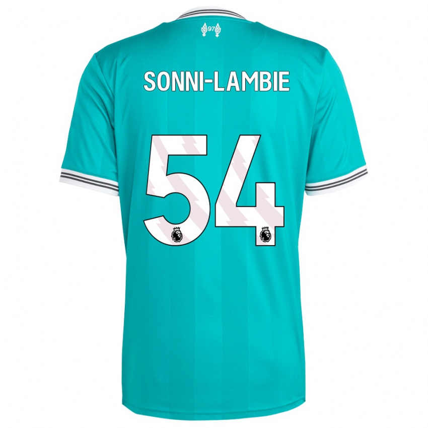 נשים Joshua Sonni-Lambie #54 ירוק לבן ג'רזי קיט שלישי 2025/26 חולצה קצרה