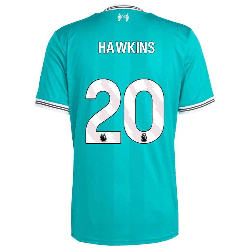 נשים Max Hawkins #20 ירוק לבן ג'רזי קיט שלישי 2025/26 חולצה קצרה
