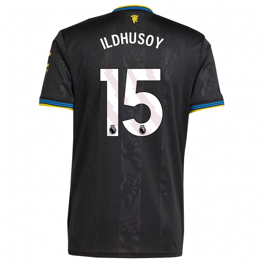 נשים Celin Bizet Ildhusøy #15 שחור צהוב כחול ג'רזי קיט שלישי 2025/26 חולצה קצרה