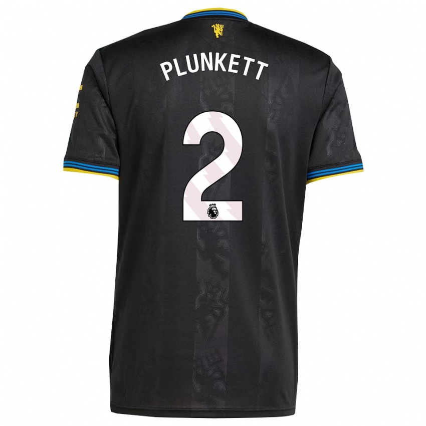 נשים Dante Plunkett #2 שחור צהוב כחול ג'רזי קיט שלישי 2025/26 חולצה קצרה