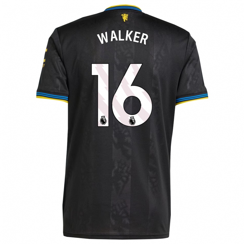 נשים Alfie Walker #16 שחור צהוב כחול ג'רזי קיט שלישי 2025/26 חולצה קצרה