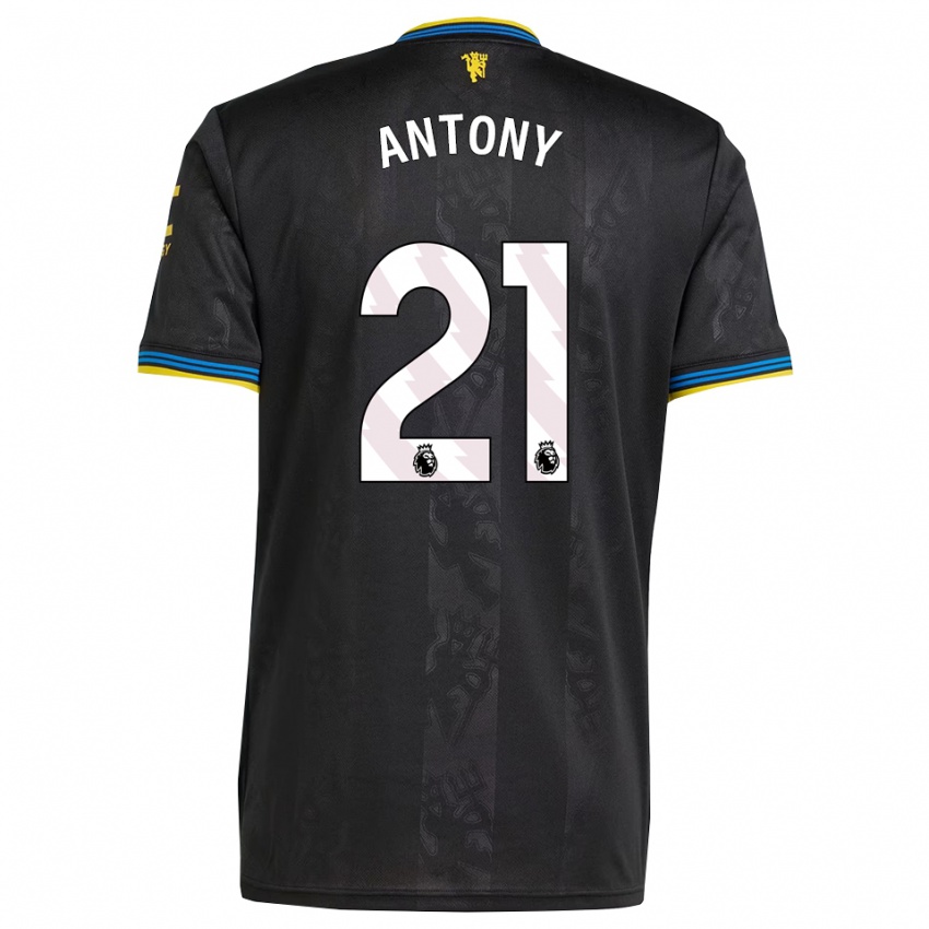 נשים אנתוני #21 שחור צהוב כחול ג'רזי קיט שלישי 2025/26 חולצה קצרה