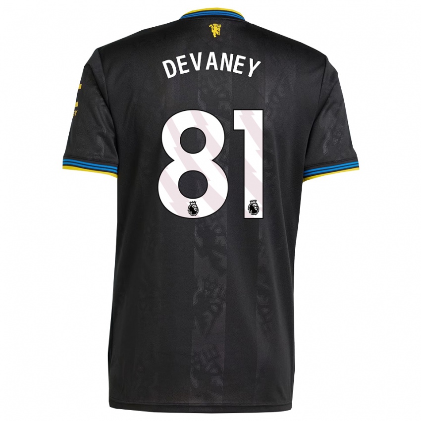 נשים ג'ייקוב דווייני #81 שחור צהוב כחול ג'רזי קיט שלישי 2025/26 חולצה קצרה