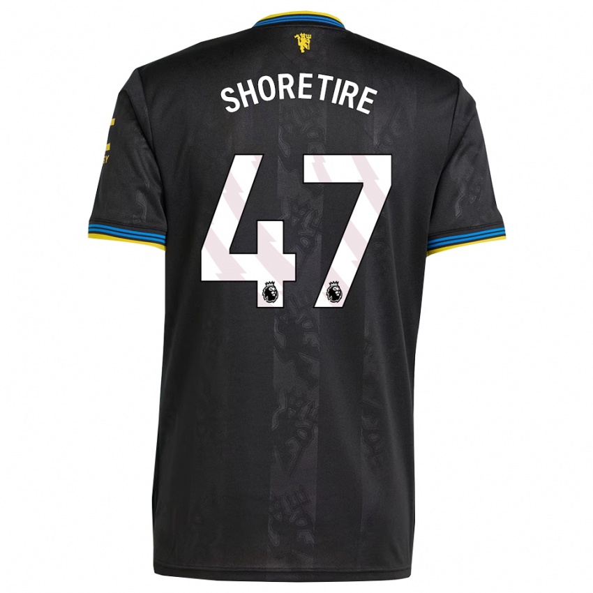 נשים שולה שורטייר #47 שחור צהוב כחול ג'רזי קיט שלישי 2025/26 חולצה קצרה