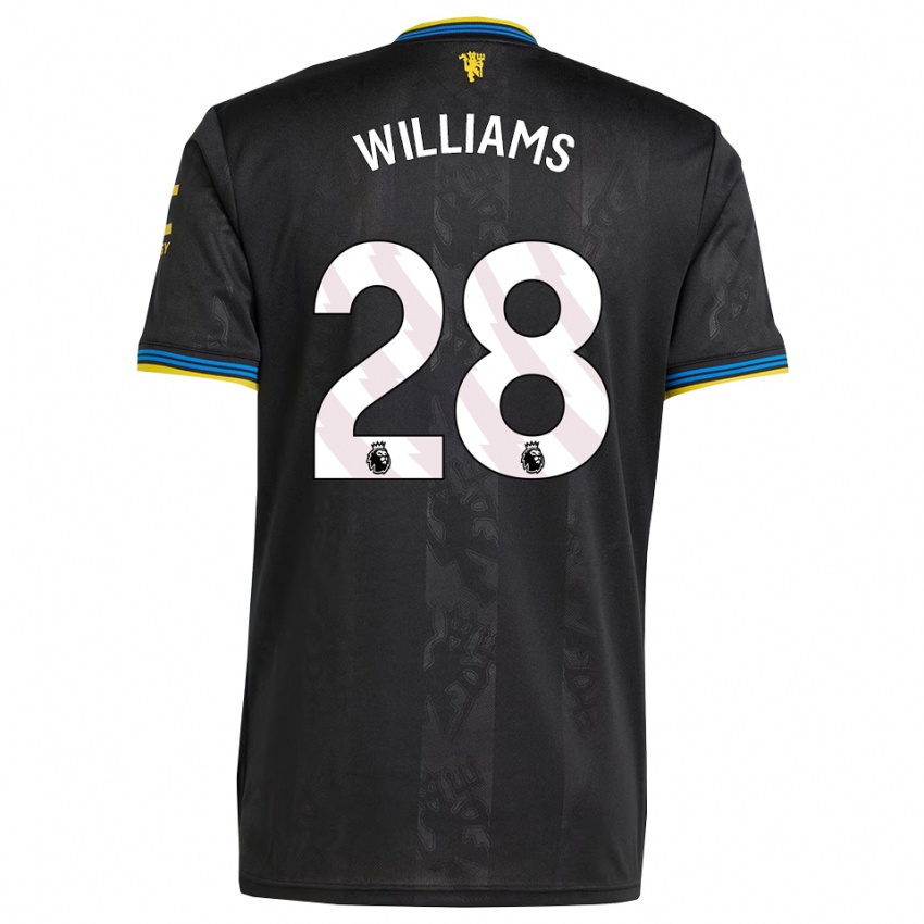 נשים רייצ'ל דלואק וויליאמס #28 שחור צהוב כחול ג'רזי קיט שלישי 2025/26 חולצה קצרה