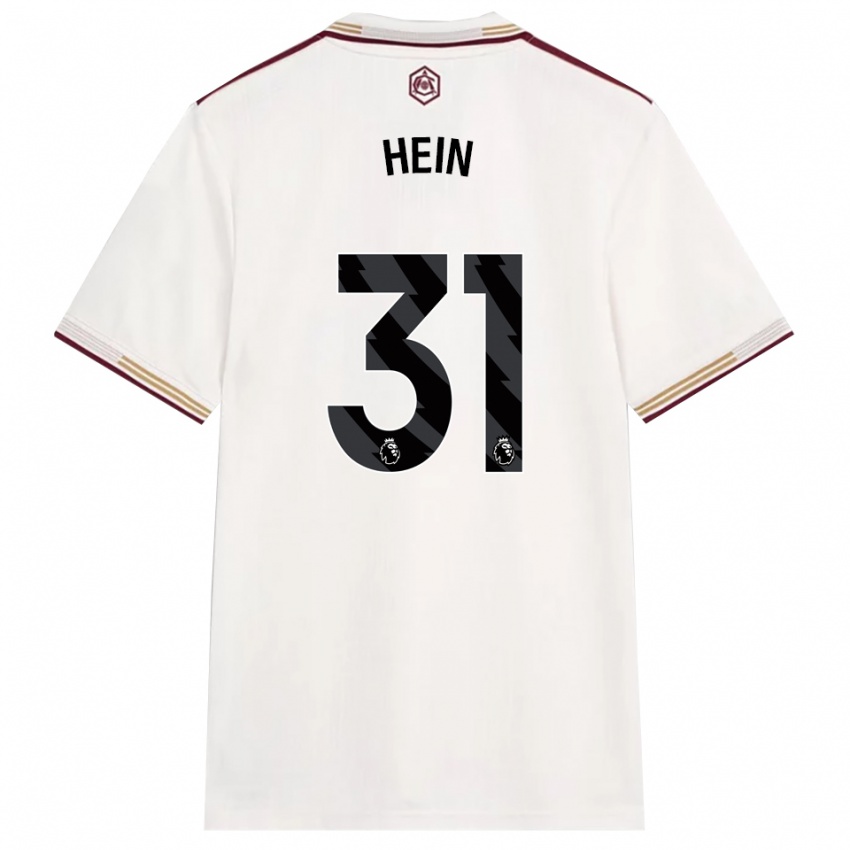 נשים קרל יקוב היין #31 לבן מלוכלך בורדו ג'רזי קיט שלישי 2025/26 חולצה קצרה