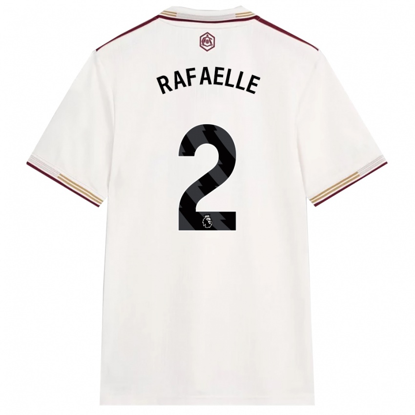 נשים רפאלה סוזה #2 לבן מלוכלך בורדו ג'רזי קיט שלישי 2025/26 חולצה קצרה