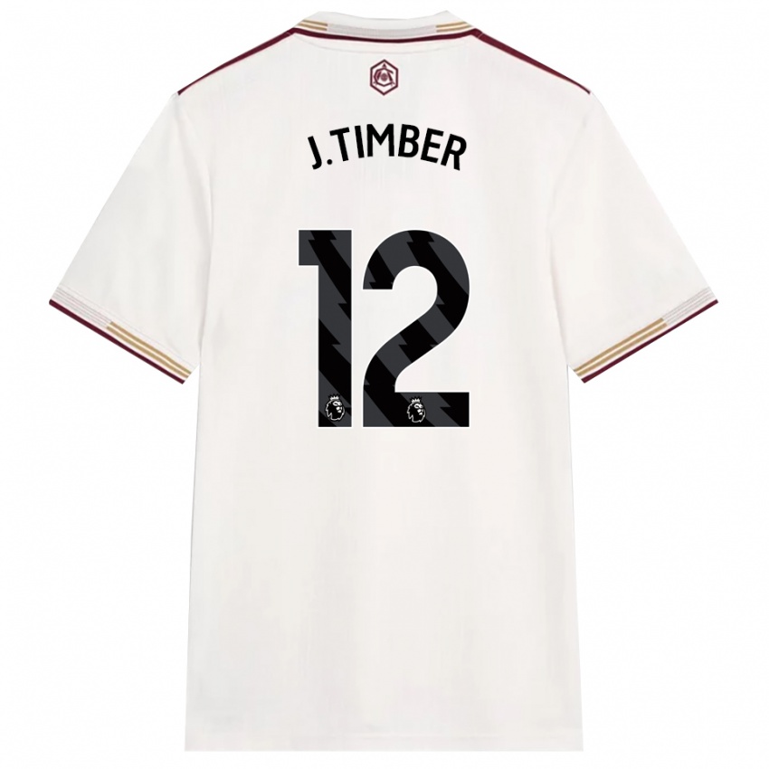 נשים יוראן טימבר #12 לבן מלוכלך בורדו ג'רזי קיט שלישי 2025/26 חולצה קצרה