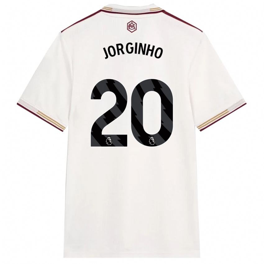 נשים ז'ורז'יניו #20 לבן מלוכלך בורדו ג'רזי קיט שלישי 2025/26 חולצה קצרה