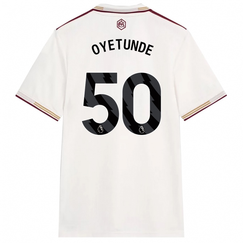 נשים דניאל אויטונדה #50 לבן מלוכלך בורדו ג'רזי קיט שלישי 2025/26 חולצה קצרה