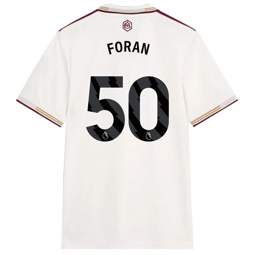 נשים טיילור פורן #50 לבן מלוכלך בורדו ג'רזי קיט שלישי 2025/26 חולצה קצרה