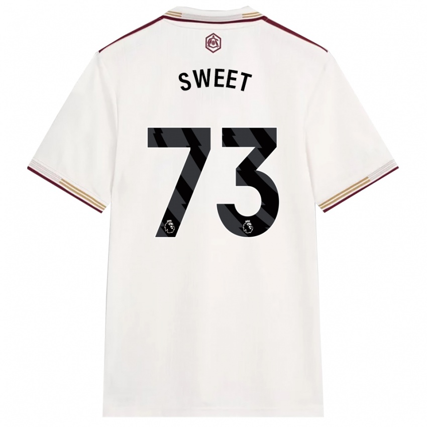 נשים ג'יימס סוויט #73 לבן מלוכלך בורדו ג'רזי קיט שלישי 2025/26 חולצה קצרה